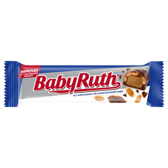 Baby Ruth čokoládová tyčinka s arašídy, karamelem a nugátem 53,8 g