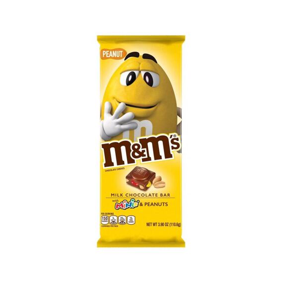 M&M's Peanut Milk Chocolate Bar With Minis 110,6 g