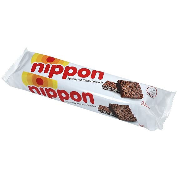 Nippon čokoládové čtverečky z pufované rýže a cereálií 200 g