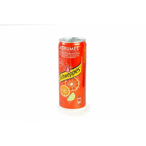 Schweppes Agrumes sycená limonáda s příchutí citrusů 330 ml
