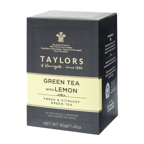 Taylors of Harrogate zelený čaj s citronem 20 ks 40 g