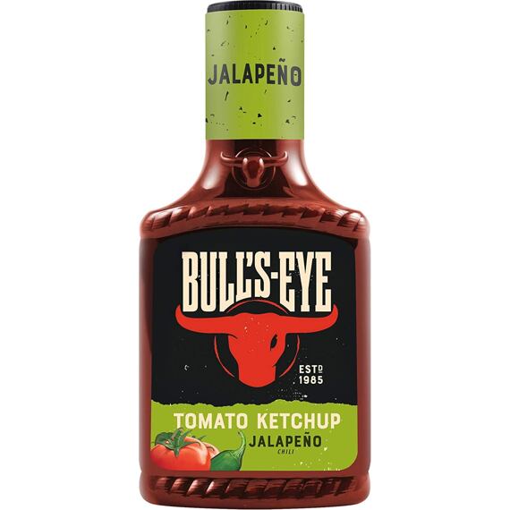 Bull's-Eye kečup s příchutí papriček jalapeňo 425 ml