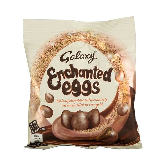 Galaxy kouzelná velikonoční čokoládová vajíčka s kousky karamelu 80 g
