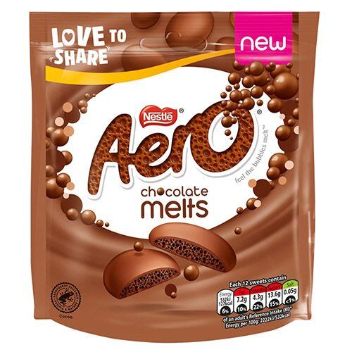 Nestlé Aero knoflíčky z mléčné čokolády 92 g
