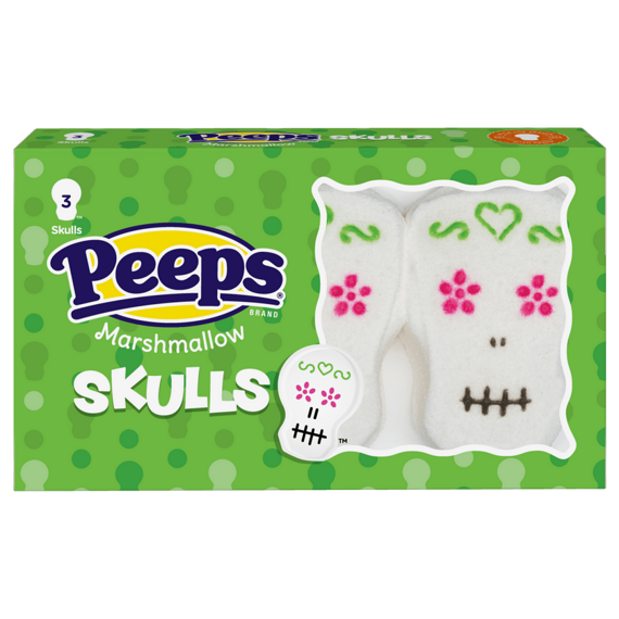 Peeps marshmallows ve tvaru lebky 43 g