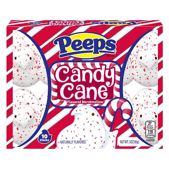 Peeps Candy Cane marshmallows in the shape of chicks 85 g