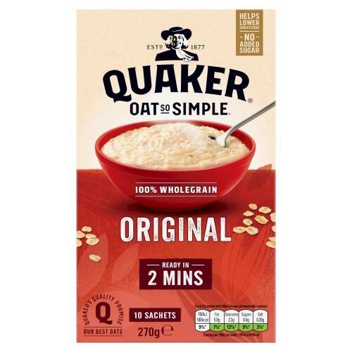 Quaker Oat So Simple ovesná kaše 27 x 10 g