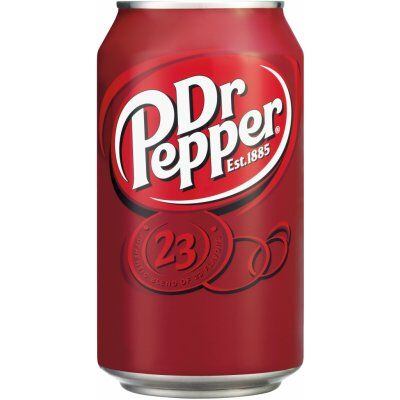 Dr Pepper carbonated soda with cola flavor 330 ml