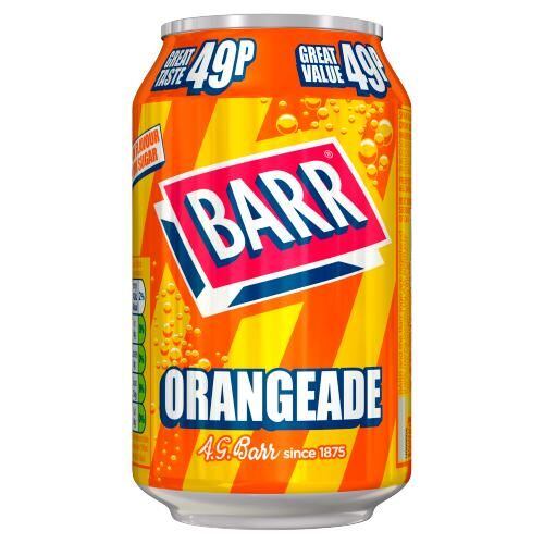 Barr carbonated lemonade with orange flavor 330 ml PMP