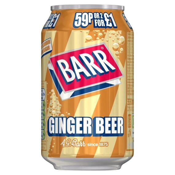 Barr carbonated drink with ginger beer flavor 330 ml PMP
