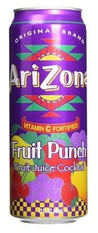 Arizona ovocný koktejl s příchutí ovocného punče 680 ml