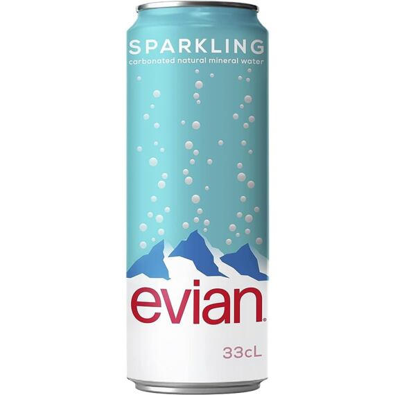 Evian sparkling water 330 ml