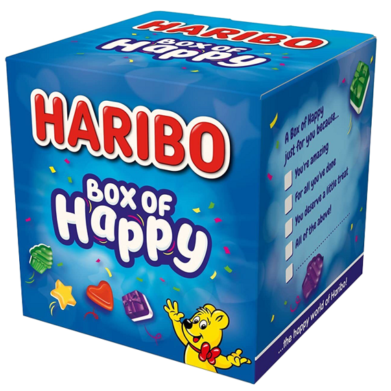 Haribo Box of Happy želé bonbony s ovocnými příchutěmi 120 g