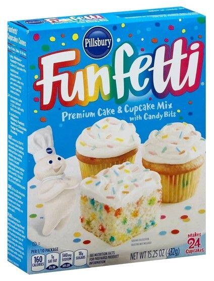 Pillsbury Funfetti Premium směs na přípravu cupcakes a dortu 432 g