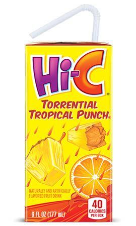 Hi-C Torrential drink with tropical punch flavor 177 ml
