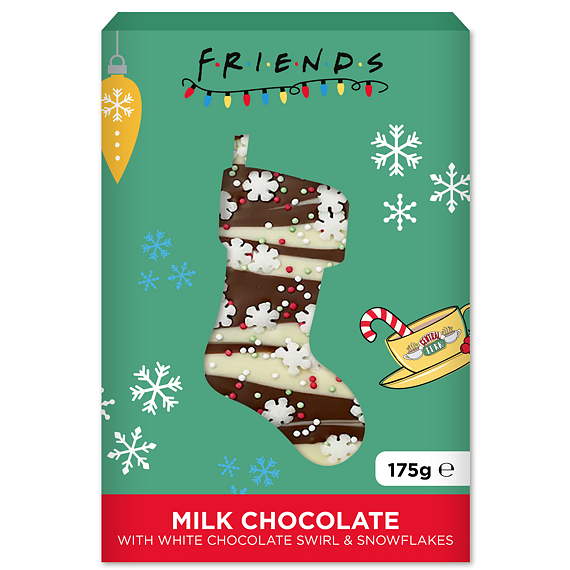 Friends mléčná čokoláda s vločkami z bílé čokolády 175 g