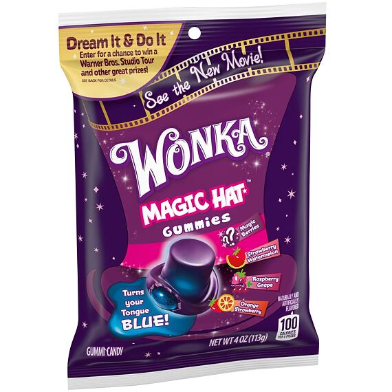 Wonka gummies with fruit flavors in the shape of a hat 113 g
