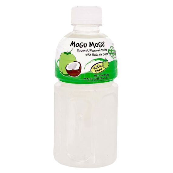 Mogu Mogu drink with coconut flavor and pieces of coconut jelly 320 ml