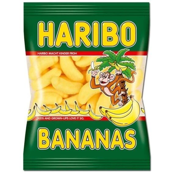 Haribo žvýkací bonbonky ve tvaru banánů 70 g