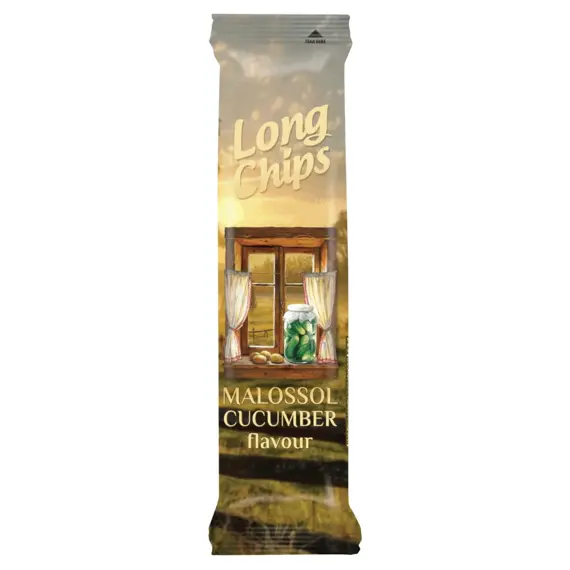 Long Chips EU bramborový snack s příchutí kyselá nakládaná okurka 75 g