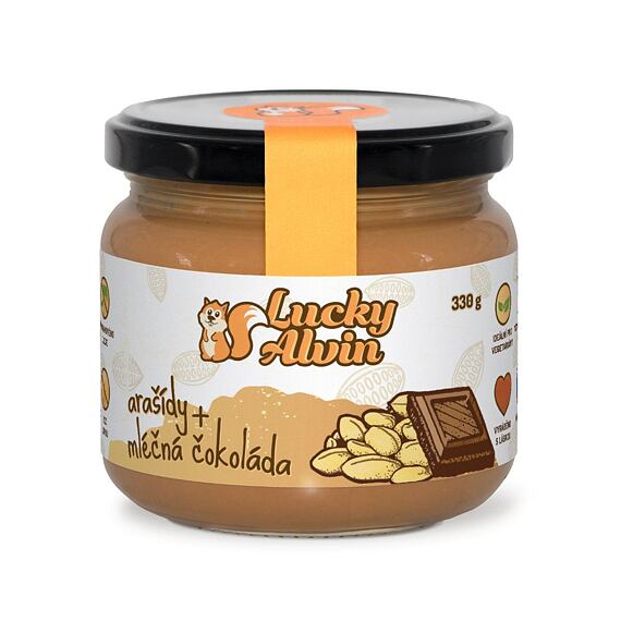 Lucky Alvin Arašídy + Mléčná Čokoláda 330 g