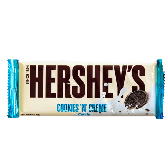 Hershey's bar with cookies and cream flavor 43 g