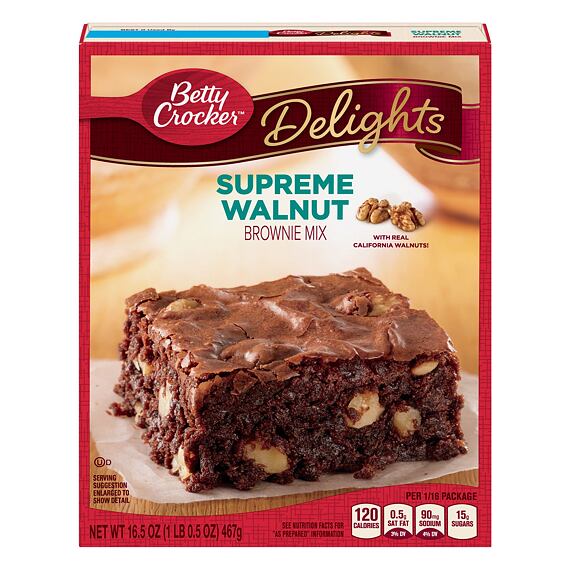 Betty Crocker Delights Supreme Walnut Brownie Mix 467 g