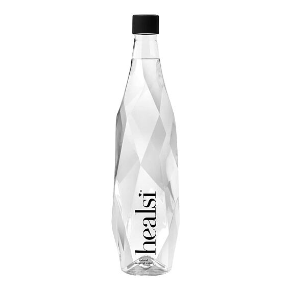 Healsi Natural Mineral Water Black Glass 850 ml