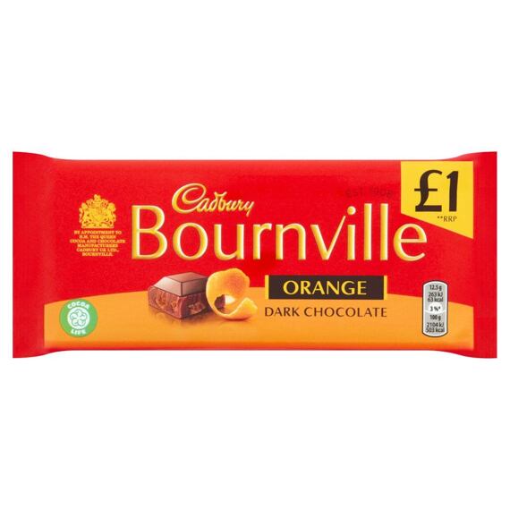 Cadbury Bournville hořká čokoláda s pomerančem 100 g PM