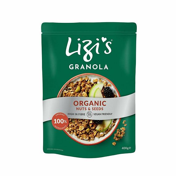 Lizi's granola s organickými ořechy a semínky 400 g