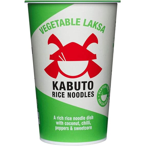 Kabuto instantní rýžové nudle s přichutí kokosu, chilli, papriky a kukuřice 65 g
