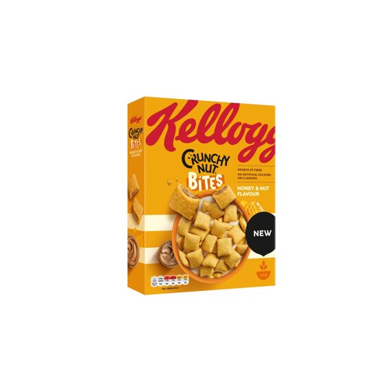 Kellogg's Crunchy Nut cereální polštářky plněné medovo-oříškovou náplní 375 g PM