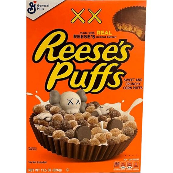 Reese's Puffs cereální kuličky v limitované edici KAWS x Reese's Puffs 326 g