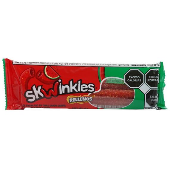 Lucas Gusano Skwinkles žvýkací pendreky s příchutí melounu v chilli prášku 26 g