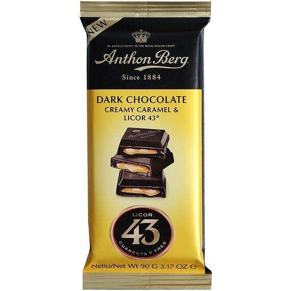 Anthon Berg caramel & Licor 43 dark chocolate 90 g