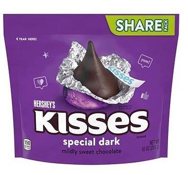 Hershey's Kisses semi-sweet dark chocolate 283 g