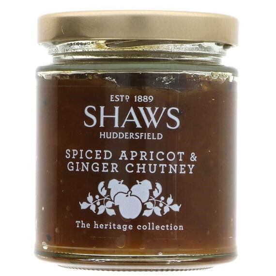 Shaws spiced chutney with apricots and ginger 200 g