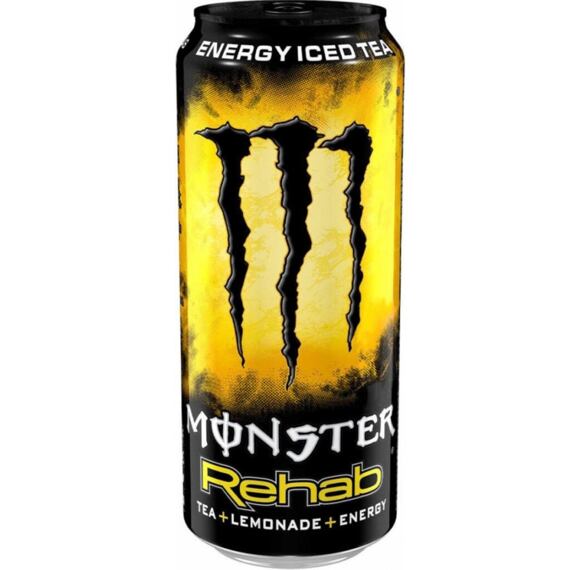 Monster Rehab energetický nápoj s příchutí citronové limonády s cukry a sladidly 500 ml