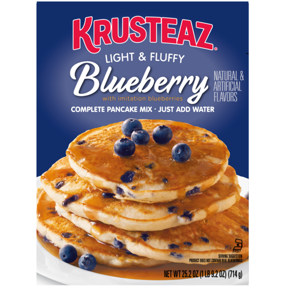 Krusteaz pancake mix with blueberry flavor 714 g