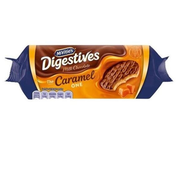 Mcvitie's Digestives biscuits in milk chocolate glaze with caramel flavor 250 g
