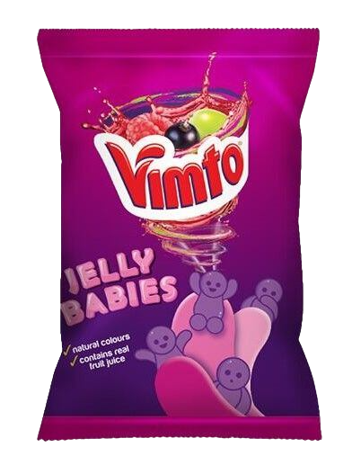 Vimto Jelly Babies gummy candies with fruit flavors 180 g