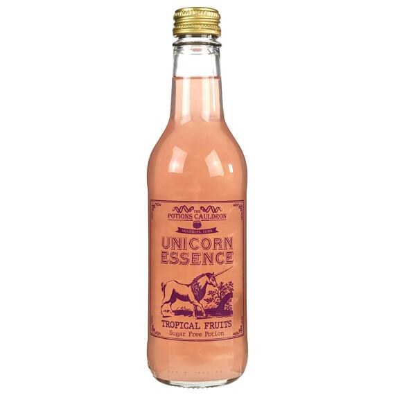 Potions Cauldron esence jednorožce třpytivý nápoj s tropickou příchutí bez cukru 330 ml