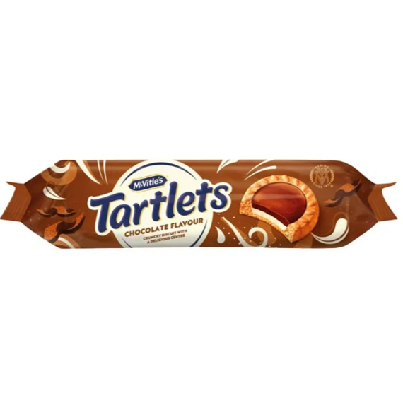 McVitie's Tartlets biscuits with milk filling and milk chocolate coating 100 g