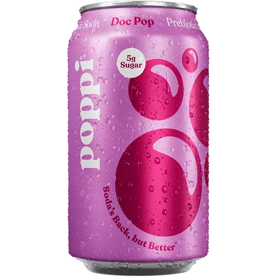 Poppi prebiotická kořeněná limonáda s příchutí třešně a vanilky 355 ml