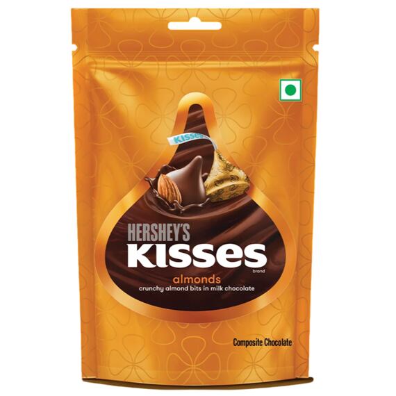 Hershey's Kisses pusinky z mléčné čokolády s kousky mandlí 100,8 g