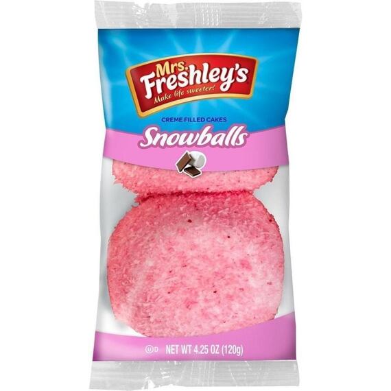Mrs. Freshley's Pink Snowballs 120 g Zvýhodněné Balení 4 ks
