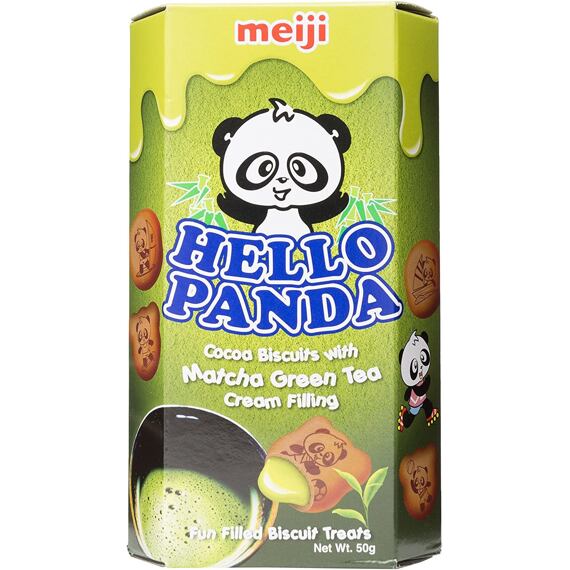 Hello Panda sušenky s náplní s příchutí matcha 50 g
