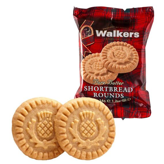 Walkers Pure Butter Shortbread Rounds 34 g