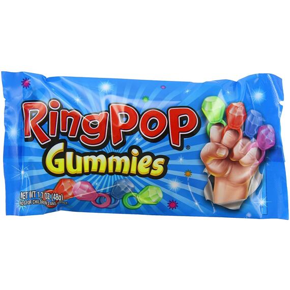 Ring Pop žvýkací bonbony ve tvaru prstýnků 48 g