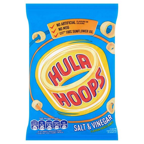 Hula Hoops Salt & Vinegar 34 g
